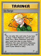 Lt. Surge - 101/132 - Pokemon Gym Heroes Unlimited Rare Card WOTC NM on eBay