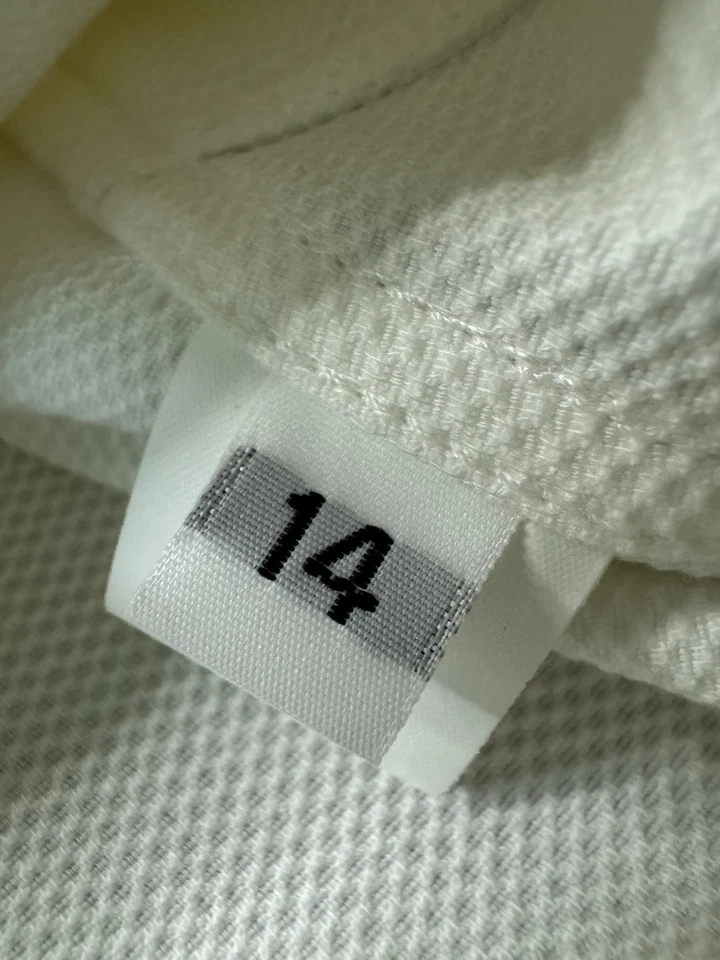 Платье-рубашка Leggiadro женское 14 на пуговицах белое без рукавов с воротником - Изображение 3 из 4