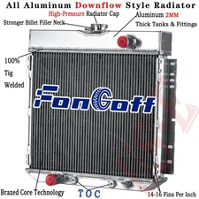 3 Row Radiator For 1970-1973 Ford Maverick 1967-70 Mustang 1971-72 Mercury Comet