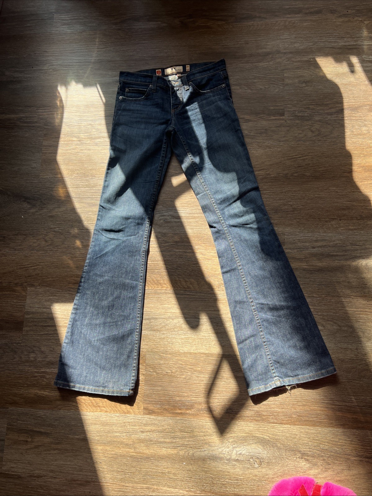 Vintage Y2K Juicy Couture Jeans Size 25 Low Rise Flare Dark Wash