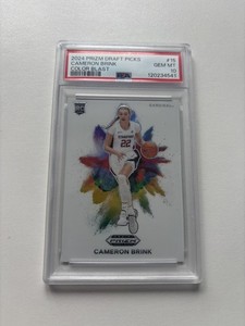 2024 PANINI PRIZM DRAFT PICKS COLOR BLAST #15 CAMERON BRINK ROOKIE RC PSA 10