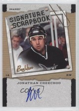 2006 Upper Deck Bee Hive Signature Scrapbook Jonathan Cheechoo #SS-JC Auto 1p0