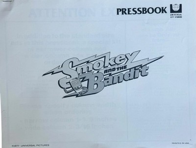 Smokey & The Bandit Press Kit Lot- Sealed Actor Photo & Original Poster