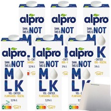 Alpro Not MILK pflanzlich & voll 3,5% 6er Pack 6x1 Liter usy Block