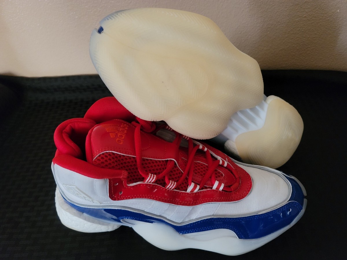 Adidas Crazy BYW Icon 98 Scarlet White Royal EE6879 Men\'s Shoes Size 10 Adidas Crazy BYW Icon 98 Scarlet White Royal EE6879 Men main image 2