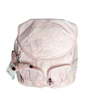 Kipling Fiona Primrose Pink Nylon Backpack Great for Summer Travel Beach NWT