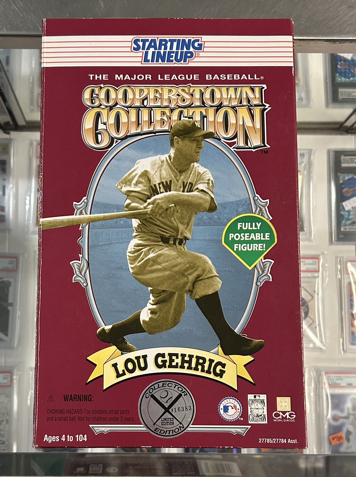 Lou Gehrig 1996 Cooperstown Collection Starting Lineup 12 Inch Figure NIB NYY