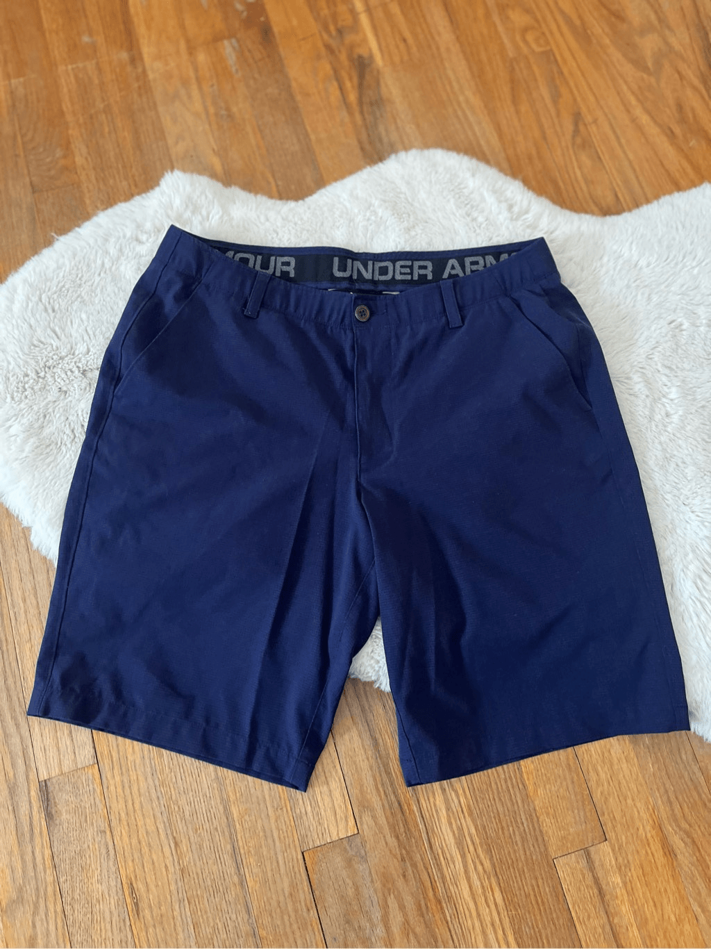 Under Armour Heatgear Golf Shorts Navy Blue Size 36 eBay