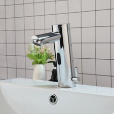 Bathroom Basin Touchless Automatic Sensor Faucet Hands Free Brass Mixer Sink Tap