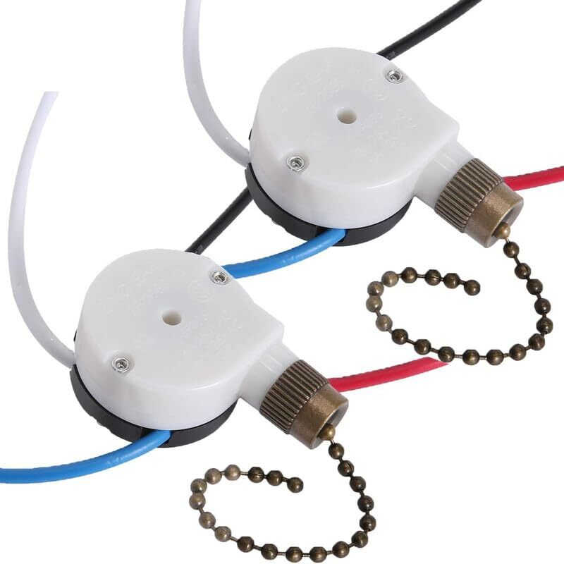 3-Speed 4-Wire Ceiling Fan Switch ZE-208s E89885 Replacement-image