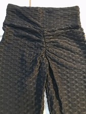 Womens anti cellulite TikTok butt lift leggings size S black