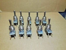 (10 Pcs) Cole Hersee - SPST Standard Handle On-Off Toggle Switch 1730R, NEW
