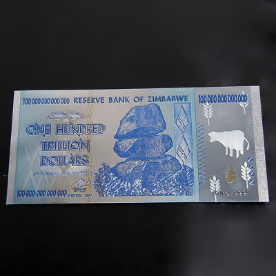 100 Trillion Zimbabwean Dollar Non Currency Gift