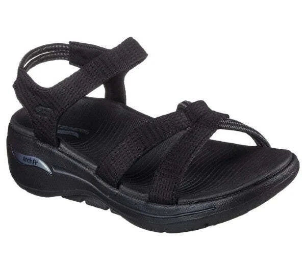 Skechers Women s GO WALK Arch Fit Fascinate 140262 BKGY eBay