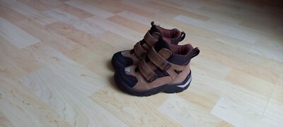ECCO Gore-Tex Kinder Herbst- Winter Stiefelette Boots Gr. 25 Leder beige TOP!