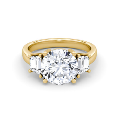 IGI Certified Diamond Engagement Ring VS1 F Round 4.50 Ct Lab Created Sparkling