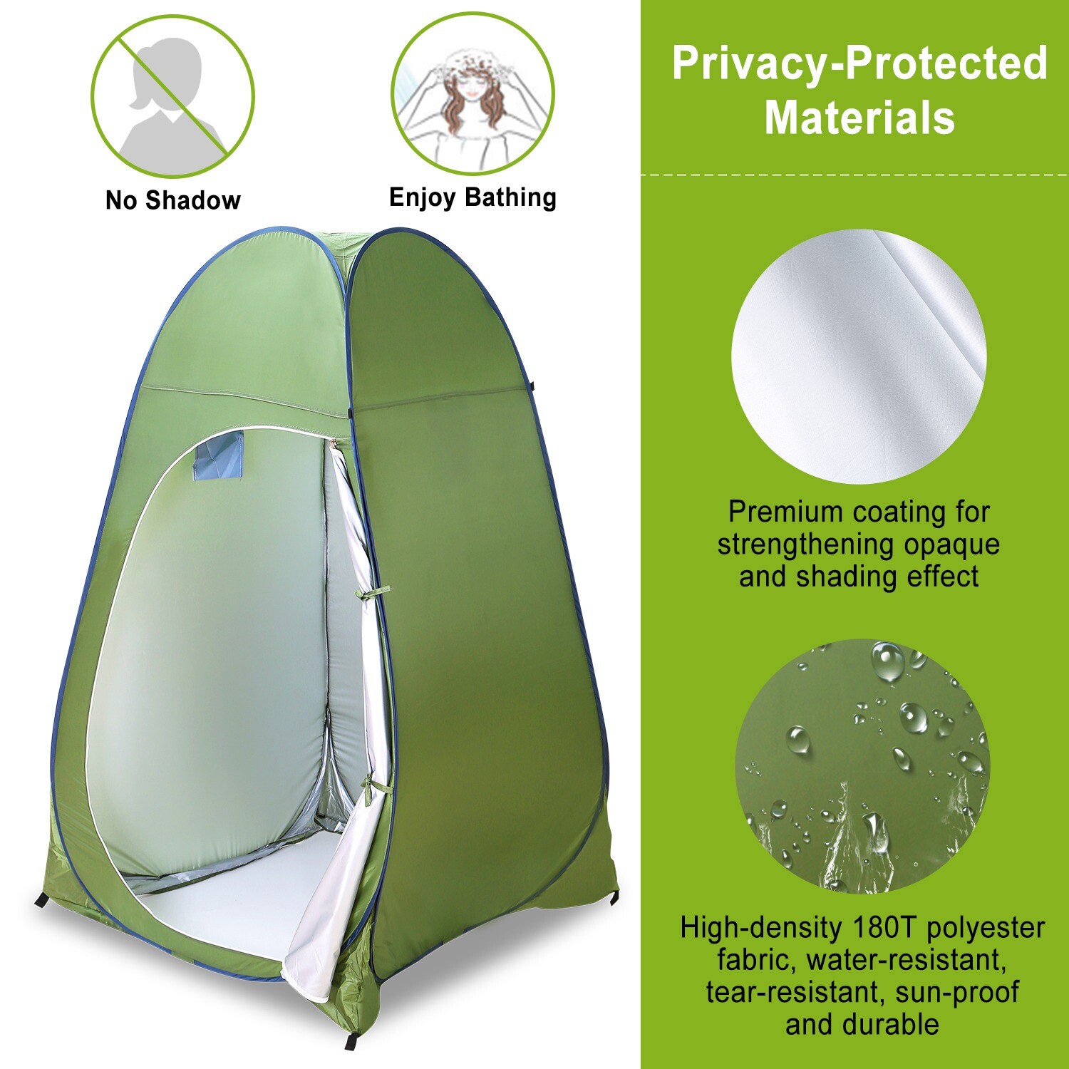 Pop Up Tent Camping Shower Shelter Dressing Room Privacy Tent Outdoor