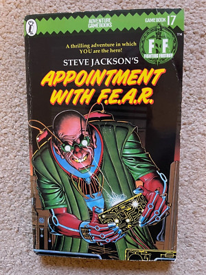 Appointment With F.E.A.R. Steve Jackson Ian Livingstone Fighting Fantasy 19 1985