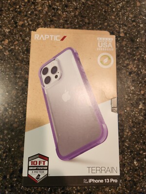 Raptic Terrain Series Case for Apple iPhone 13 Pro - Purple/Clear. #145