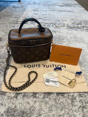 Louis Vuitton Vanity PM Brown Canvas Reverse Monogram
