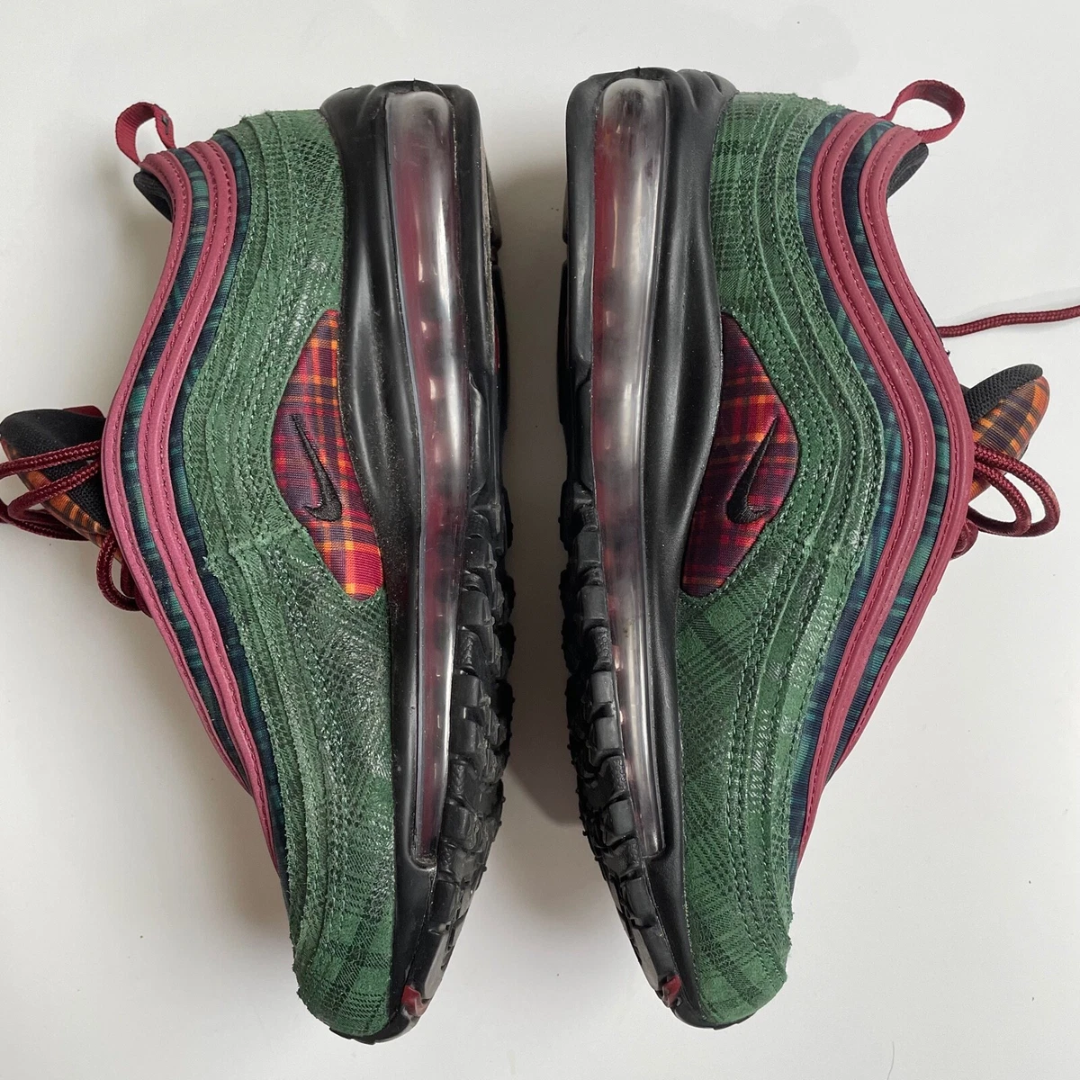 Nike Air Max 97 NRG Jacket Pack Size US 7M Team Red Midnight Spruce Plaid