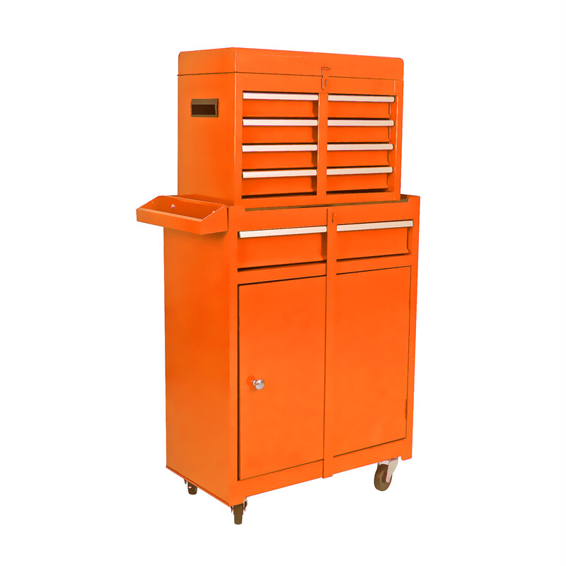 5-Drawer Rolling Tool Box Cart Detachable Tool Chest w/ 1 Adjustable Shelf