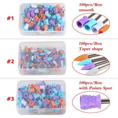 SEASKY 100pcs Dental Rubber Polishing Prophy Cup polishing cups Latch Type 3Types