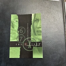 B33s Promo P1 The X-Files Season 6&7 2001 InkWorks SCULLY MULDER