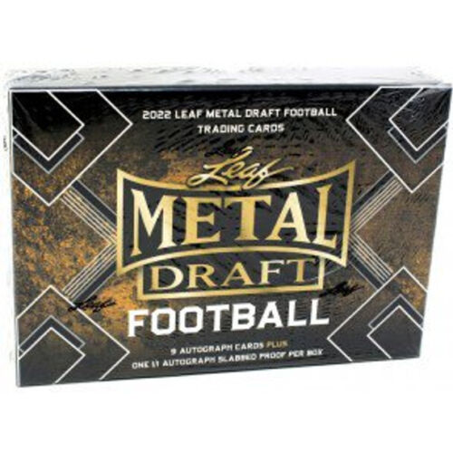 Leaf Métal Draft Football 2022 nfl Jumbo Box 9 Autographes pour Box - Photo 1/1