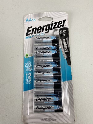 ENERGIZER AA10 MAX PLUS 10 PK - NEW