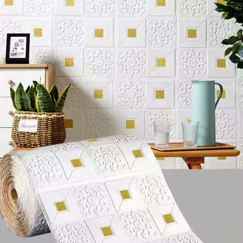 70Cm*10M 3D Brick Pattern Wall Sticker Self-Adhesive Panel Waterproof - Picture 55 of 55