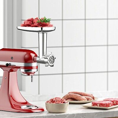 GVODE Meat Grinder Attachment for Kitchenaid Stand Mixer, 3 Sausage  Stuffers
