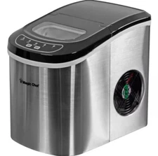NEW IN BOX Magic Chef MCIM22ST 27 lb Portable Ice Maker Stainless Steel