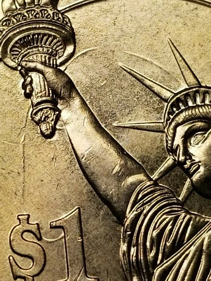 2007 P George Washington $1 One Dollar Major DIE CLASH Error Variety Beautiful - Image 3 of 4