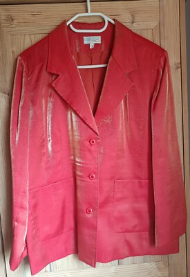 Creation L BLAZER Jacke mit Metallicglanz Gr. 21 (42)