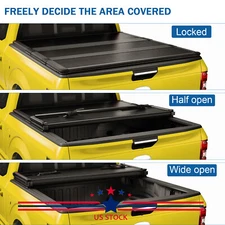 6.5ft Hard Tri-Fold Tonneau Cover For 2004-14 Ford F-150 2006-14 Lincoln Mark LT