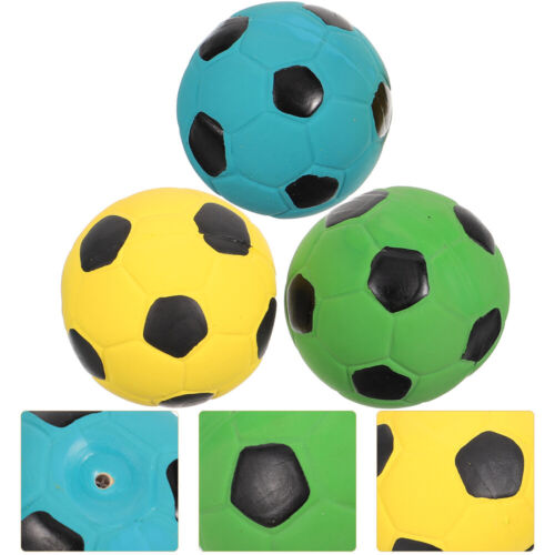  3 Pcs Solides Fußballspielzeug Klangkugel Dogman-Spielzeug Hüpfball Singen - Afbeelding 1 van 12