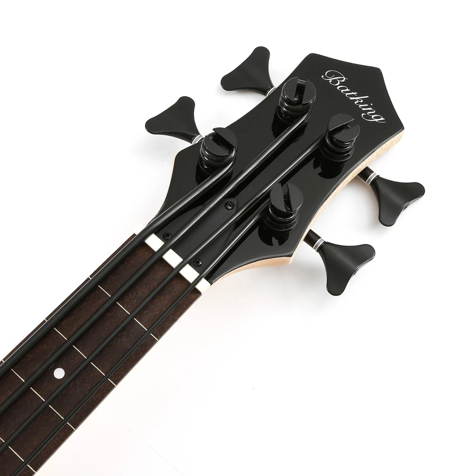 MiNi 4string ukulele electric bass black color Without Fret Only Fret Line W/Bag - Image 4 of 4