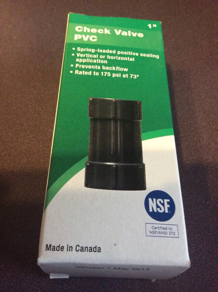 Pro Plumber 1” Check Valve PVC Model # PPCV100-PL. Item# 28056 - Image 4 of 4