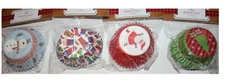 4 Designs, 200 Christmas Theme Cupcakes Baking Cups, 50 each design, Holiday