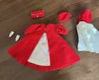 Vintage 1960S “Red Flare And Silken  Flame Outfit. Set Includes Accessories.
