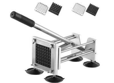 3/8'' French Fry Cutter Potato Fries Slicer Dicer Chopper Commercial with 2 blade