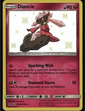 Diancie Shiny Holo Rare Hidden Fates: Shiny Vault SV36/SV94 Fairy Holofoil Pokem