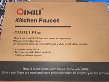 GIMILI Spring Pull-Down Kitchen Faucet Matte Black High Arc Single-Hole Deck