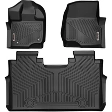 3D Molded Floor Mats Set for 2015-2025 Ford F-150 Super Crew Cab TPE All Weather
