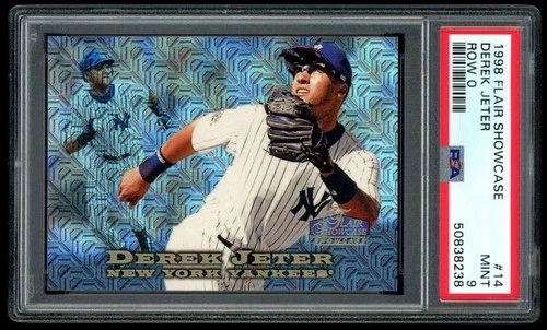 1998 Flair Showcase #14 Derek Jeter Row 0 /250 PSA 9 Yankees