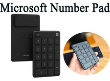 Microsoft Number Pad, Numeric keypad Glacier, Black-OPEN BOX