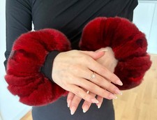 Pelz Pelzmantel Nerz Nerzmantel Chinchilla Manschetten Pulswärmer 
