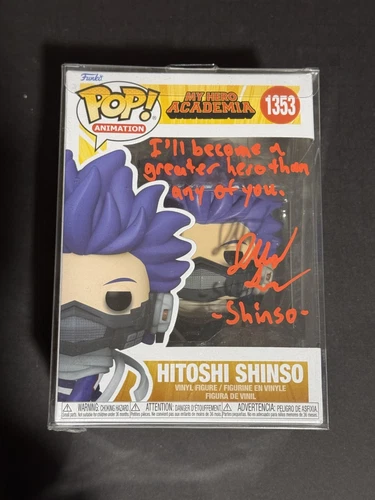 Funko Pop! Vinyl: My Hero Academia -Hitoshi Shinso #1353 Signed By Jarrod Greene