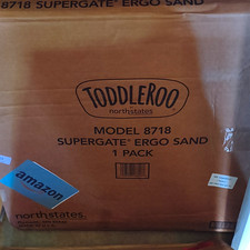 Toddleroo by North States Supergate Ergo Doorway Gate, Sand, Model 8718